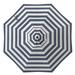 Arlmont & Co. Aallyah 108" Market Umbrella Metal in Blue/White/Navy | 102.3 H x 108 W x 108 D in | Wayfair 47152BAD3F094DC0A95AB15372881060