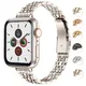 Bracelet Apple Watch en Acier Inoxydable pour Femme Bracelet en Métal Bracelet iWatch Ultra Series