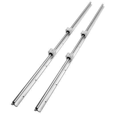 VEVOR Linear Guide Rail Set SBR20 1200-2200mm, 2x47.2in Guide Rails&4 Slide Blocks for Automated Machines CNC Router Machines