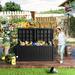 180 Gallons Waterproof Resin Large Deck Box for Outdoor Storage - N/A