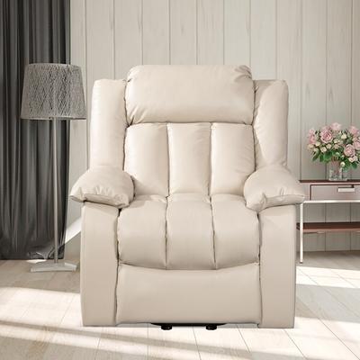 Oversized Massage Lift Chair Heating Recliners Power Recliner Chair Sofa Home Theater Seating for Livingroom, Beige