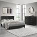 Gayle Nailhead Trim Faux Leather Upholstered Bed, by Hillsdale