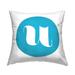 Stupell Blue Initial Decorative Printed Throw Pillow Design by Lil' Rue