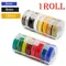 1 rotolo 6/9/12mm nastri per etichette in PVC goffrato 3D compatibili Dymo 1610 1880 12965 stampanti per etichette manuali per etichettatrice Motex E101