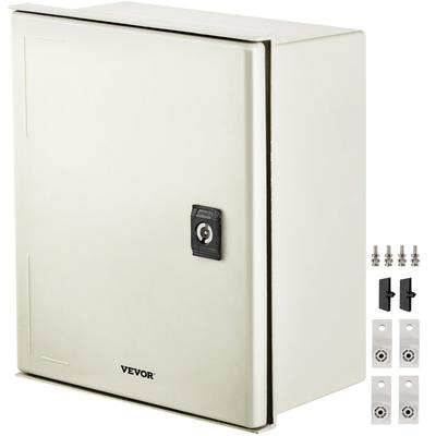 VEVOR Steel Enclosure NEMA 4X Fiberglass Electrical Box IP66 Waterproof & Dustproof with Mounting Plate for Outdoor/Indoor