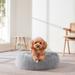 Round Calming Soft Warm Shaggy Plush Faux Fur Donut Pet Dog Cat Sleeping Bed