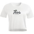 Thor Script Crop Damen T-Shirt, weiss, Größe L