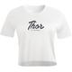 Thor Script Crop Damen T-Shirt, weiss, Größe L