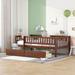 Twin Size Daybed with 2 Large Storage Drawers, Wood Kid's Bed with Wood Slats for Bedroom, Bed with Guardrails