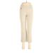 Peck & Peck Casual Pants - Low Rise Straight Leg Cropped: Tan Bottoms - Women's Size 4