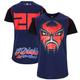 "Fabio Quartararo T-Shirt El Diablo - Bleu - Homme Taille: 2XL"