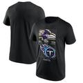 NFL 2023 London Games Tottenham Match Up Baltimore Ravens vs. Tennessee Titans Grafik-T-Shirt – Herren