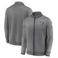 Columbus Blue Jackets Authentic Pro Locker Room Full Zip Jacket - Grey - Mens