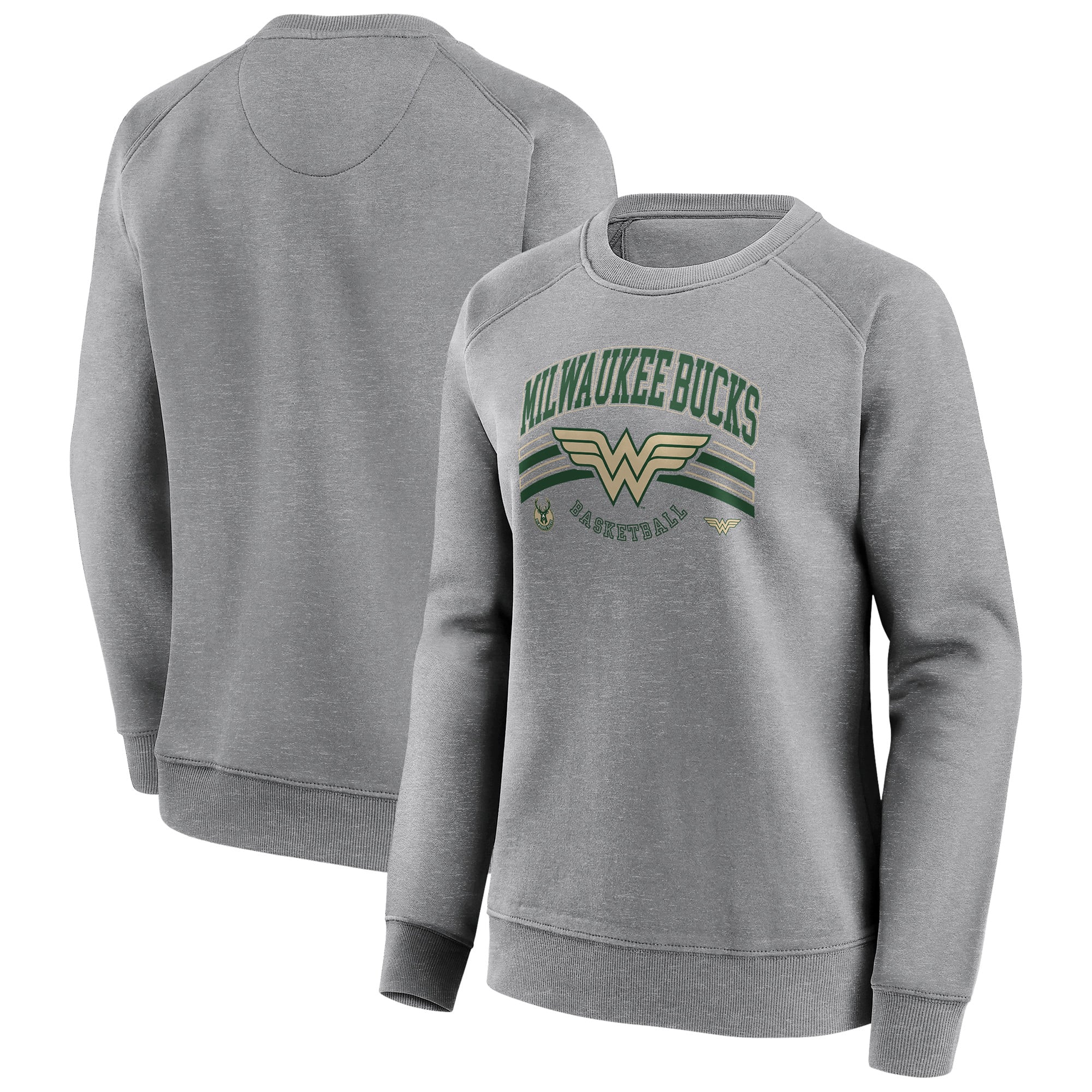 Milwaukee Bucks DC Wonder Women Basketball Graphic Crew Sweatshirt – Damen