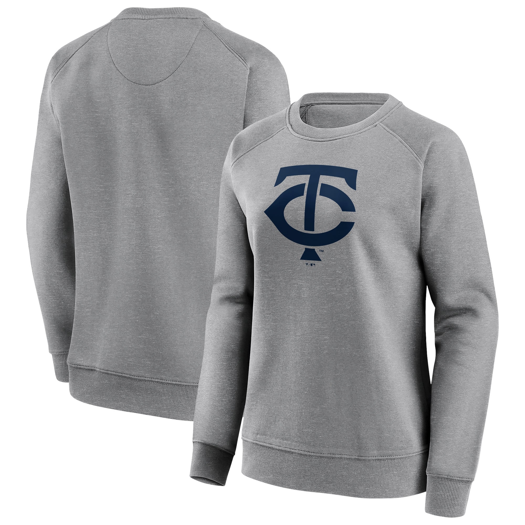 Minnesota Twins Mono Logo Grafik Crew Sweatshirt - Damen