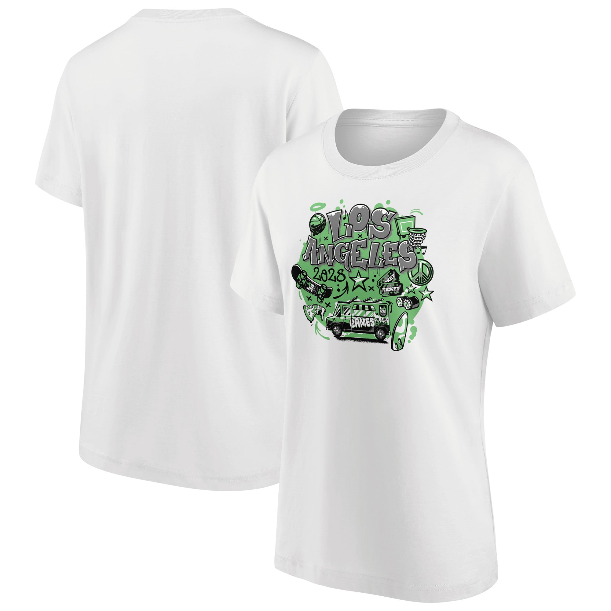 LA 2028 XXXIV T-Shirt mit Grafik – Weiß – Damen