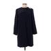 J.Crew Casual Dress - Sweater Dress: Blue Dresses - New - Women's Size 0