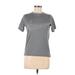 Nike Active T-Shirt: Gray Print Activewear - Women's Size Large