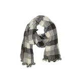 Lord & Taylor Scarf: Gray Checkered/Gingham Accessories