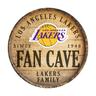 Los Angeles Lakers 14"" Round Wood Sign