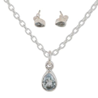Always Shine,'Necklace and Earring 925 Silver Jewe...