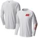 Men's Columbia White Joey Logano Terminal Tackle Omni-Shade Long Sleeve T-Shirt