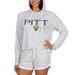 Women's Concepts Sport Cream Pitt Panthers Visibility Long Sleeve Hoodie T-Shirt & Shorts Set