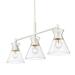 Golden Lighting Malta 34 Inch Linear Suspension Light - 0511-LP WHT-CLR