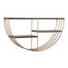 Gold Wood Contemporary Wall Shelves Wall Shelf by Quinn Living in Gold