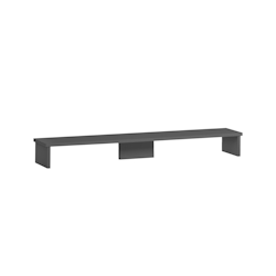 Möbelpartner Monitorständer für Schreibtisch Fox | Large | HxBxT 13x110x20cm | für 2 Bildschirme | Anthrazit von PROREGAL Image