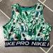 Nike Tops | Nike Pro Women’s Dri-Fit All-Over Print Tank Top Size M | Color: Black/Green | Size: M