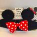 Disney Accessories | Nwt Disney Elasticated Minnie Mouse Headband Adult | Color: Black/Red | Size: Os