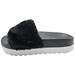 Michael Kors Shoes | Michael Kors Trixie Short Faux Fur Slide Sandal Black 5/6/7/8/9/10 Nib | Color: Black | Size: Various