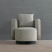 Kinley Swivel Chair - Oslo Performance Leather Fawn - Frontgate