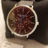 Coach Accessories | Nwt Men's Coach Watch With Brown Leather Band | Color: Black/Brown | Size: Os