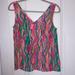 Lilly Pulitzer Tops | Euc Lilly Pulitzer Cipriani Silk Top Size Small Dripping In Jewels | Color: Green/Pink | Size: S