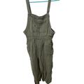 Free People Pants & Jumpsuits | Free People Utility Jumpsuit Womens S Small Canvas Overalls Pants Olive Green | Color: Green | Size: S