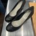 Nine West Shoes | Classic Work Shoe, Low Heel, Black Leather Marlener | Color: Black | Size: 9.5