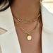 Anthropologie Jewelry | 14k Gold Filled Paper Clip Gold Filled Necklace | Color: Gold | Size: Os