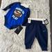 Nike Matching Sets | Nwt Born To Play Nike 2 Piece Set For Boys Size 3m | Color: Black/Blue | Size: 3mb
