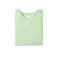 Plus Size Women's Swing Ultimate Tee with Keyhole Back by Roaman's in Green Mint (Size 6X) Short Sleeve T-Shirt