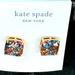 Kate Spade Jewelry | New Kate Spade - Small Multiglitter Square Stud Earring | Color: Gold/Pink | Size: Os