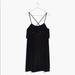 Madewell Dresses | Madewell Velvet Ruffle Mini Dress Nwt | Color: Black | Size: S