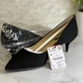 Zara Shoes | New Black Zara Pointed Toe Kitten Heel | Size Us 7.5 Eur 38 | Faux Suede | Color: Black | Size: 7.5