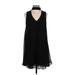 Bailey Blue Casual Dress - Shift: Black Solid Dresses - Women's Size Small