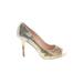 Enzo Angiolini Heels: Pumps Stilleto Cocktail Party Tan Shoes - Women's Size 8 - Round Toe