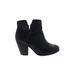 Vince Camuto Ankle Boots: Black Print Shoes - Women's Size 8 1/2 - Round Toe