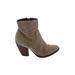 Matisse Ankle Boots: Tan Solid Shoes - Women's Size 8 - Almond Toe