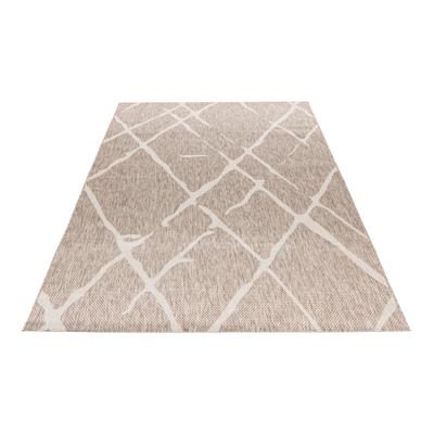 Teppich OBSESSION "My Tallinn 540", grau (taupe), B:120cm H:2mm L:170cm, Polypropylen, Teppiche, Flachgewebe, modernes Rauten Muster, In- und Outdoor geeignet Image