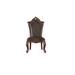 Andrew Home Studio Dili Tufted Side Chair in Faux Leather/Wood/Upholstered in Brown | 48 H x 28 W x 27 D in | Wayfair GFA682BCO22-YSWW